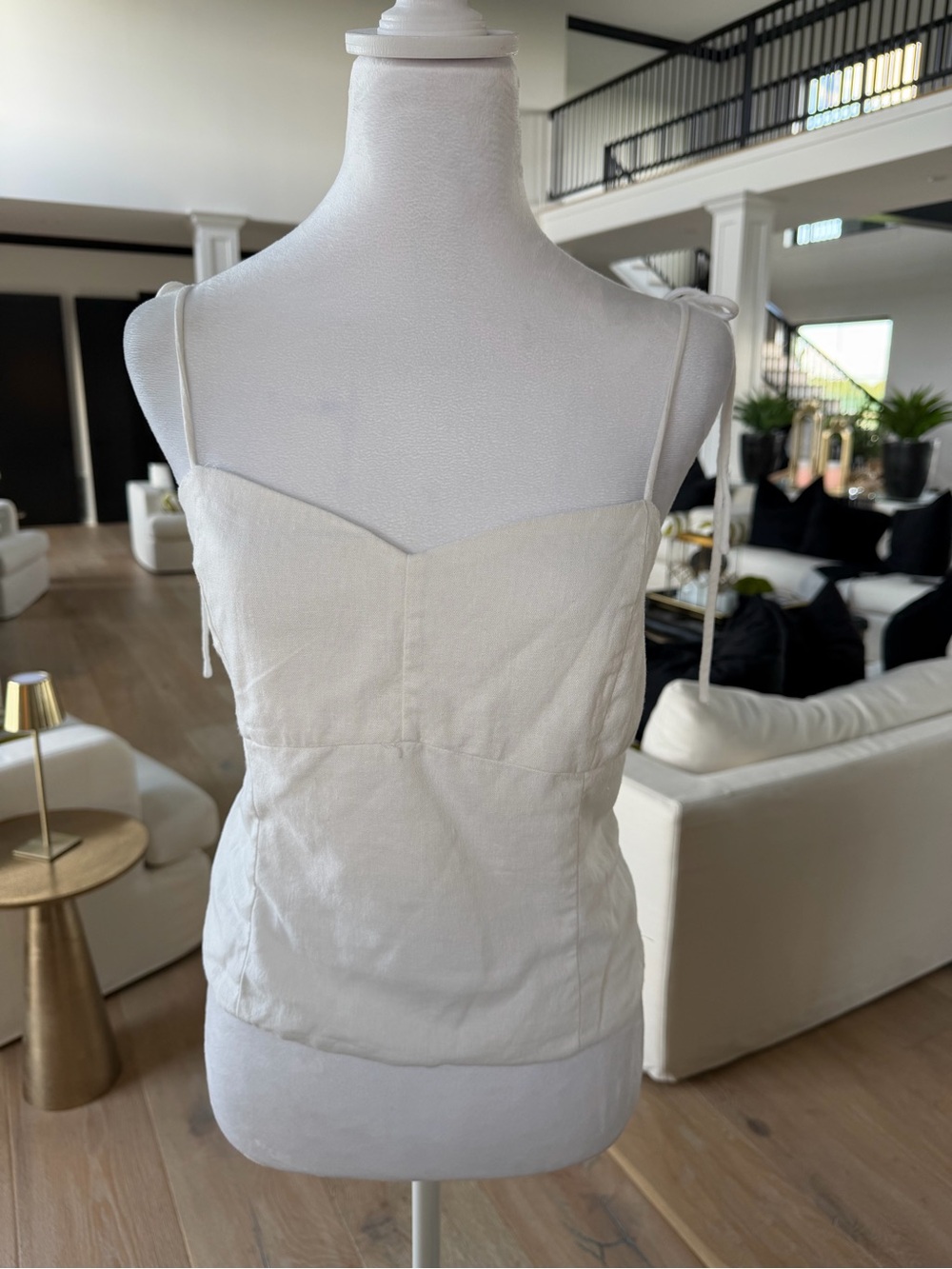 Old Navy Cream Tie-Shoulder Cami